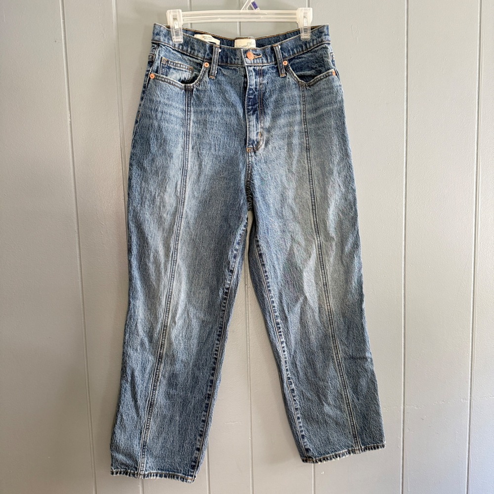 Universal Thread Vintage Straight Barrel Leg Seam Front Jeans Blue 10/30R 02/21